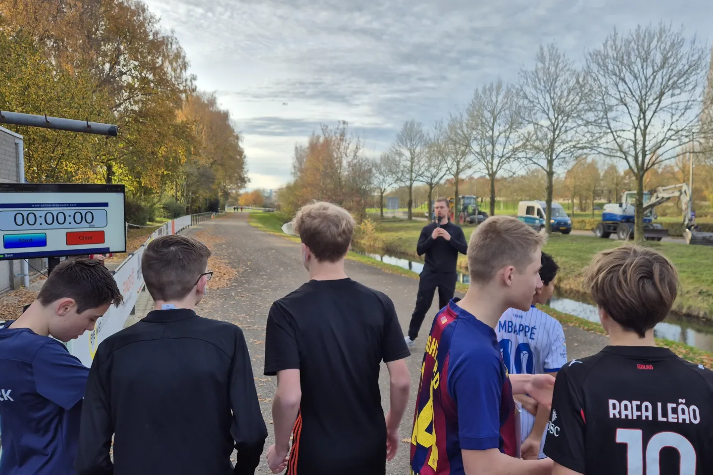 Deelnemende leerlingen hardloopwedstrijd Ben Echten Run