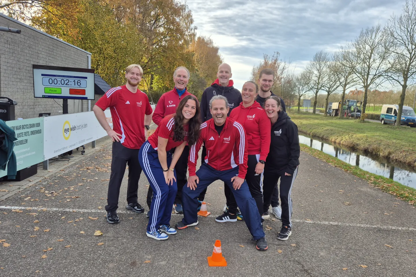 Docenten Sport College aanwezig bij hardloopwedstrijd Ben Echten Run