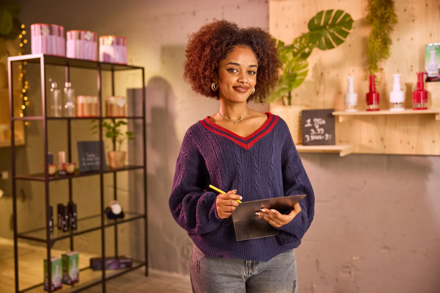 Student bbl opleiding retail is aan het werk