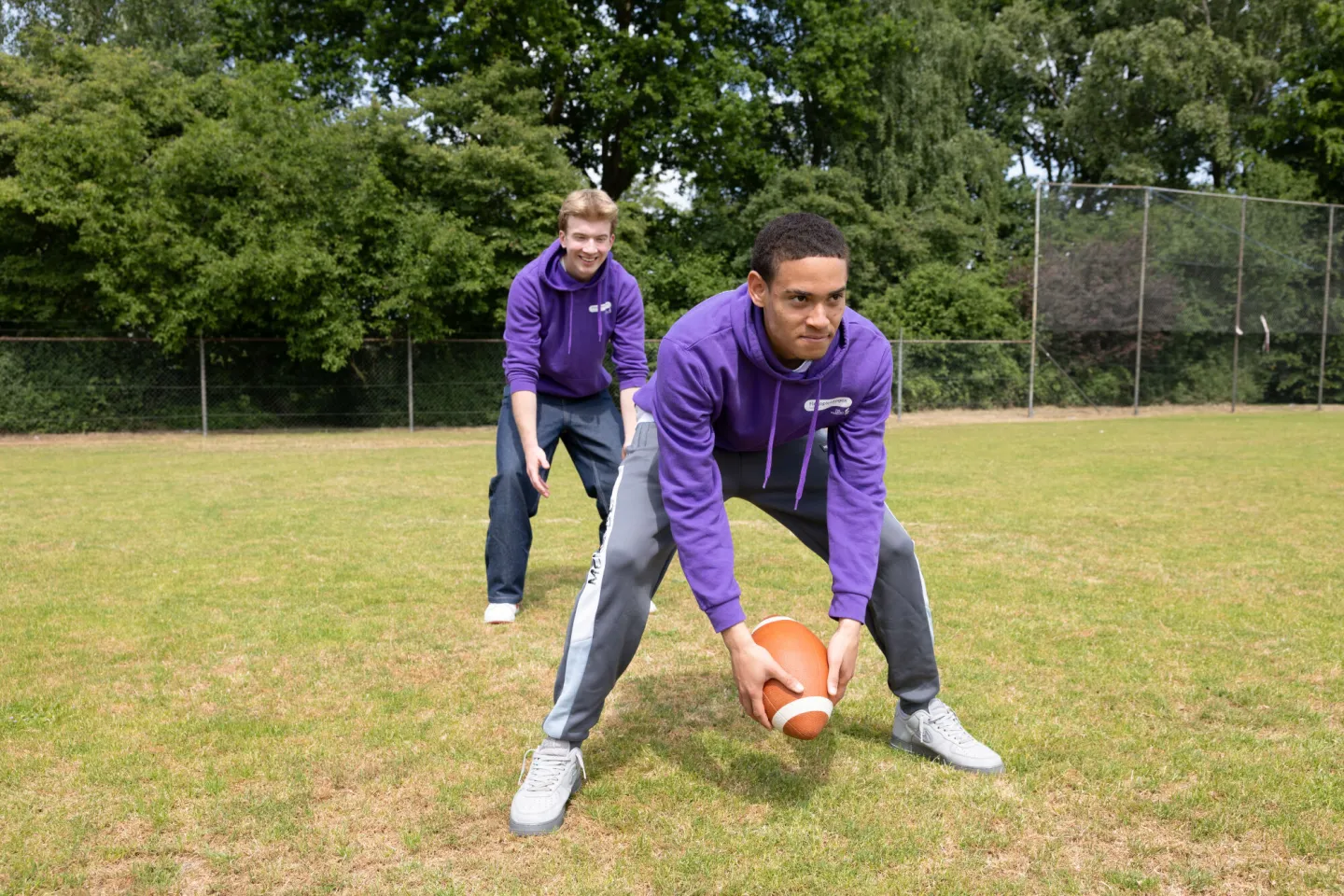 Studenten Flexopleiding Medewerker Sport & Recreatie doen rugby