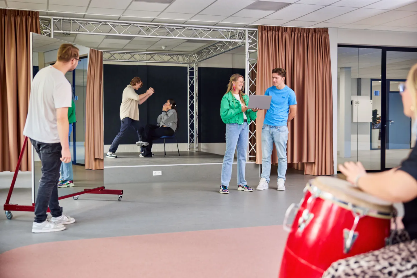 Studenten in creatieve hub Campus Amersfoort
