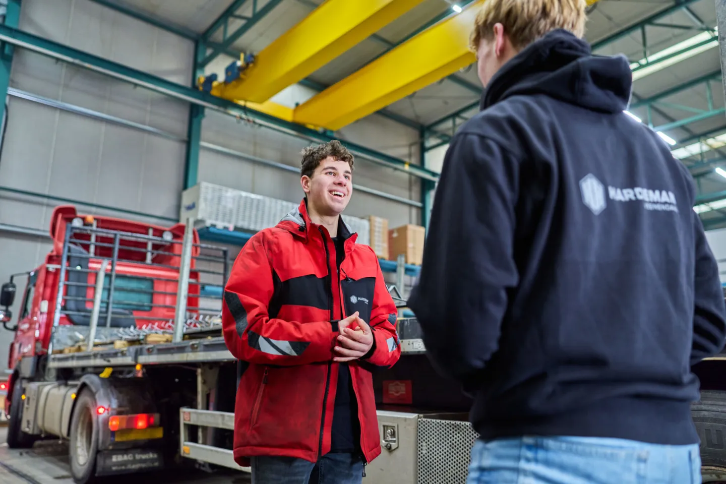 transport logistiek studenten hebben plezier op stageplek