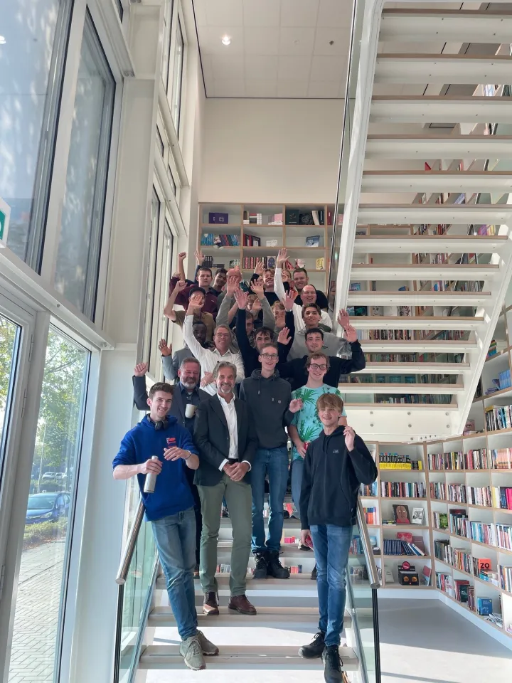 Studenten ROC Midden Nederland bedrijfsbezoek drukkerij Wilco