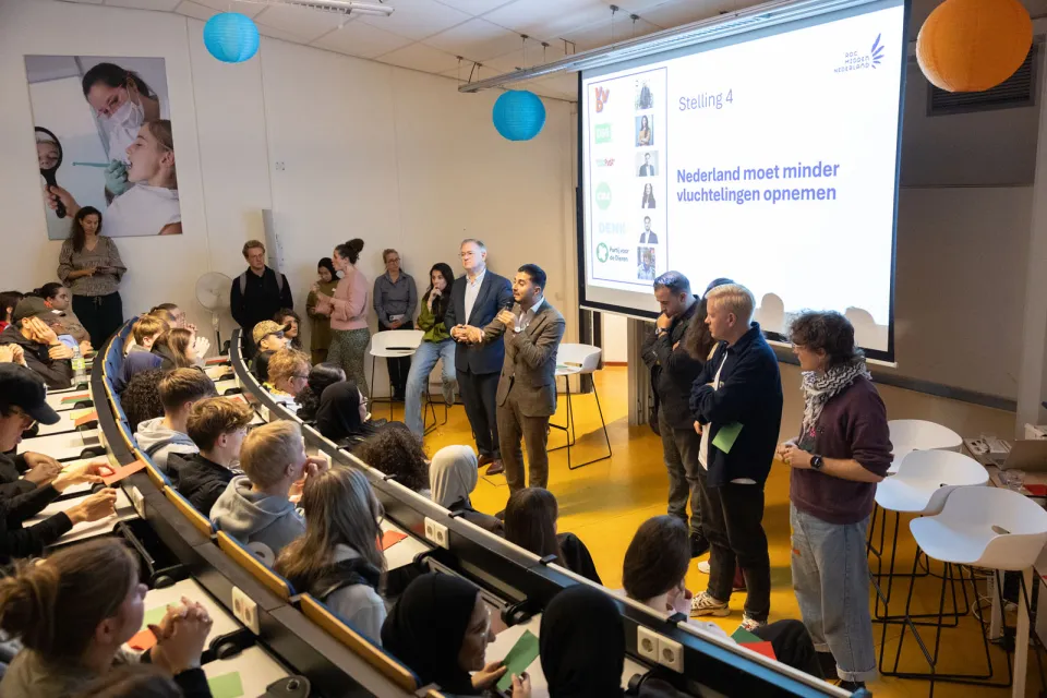 Verkiezingsdebat bij het Welzijn College in Utrecht