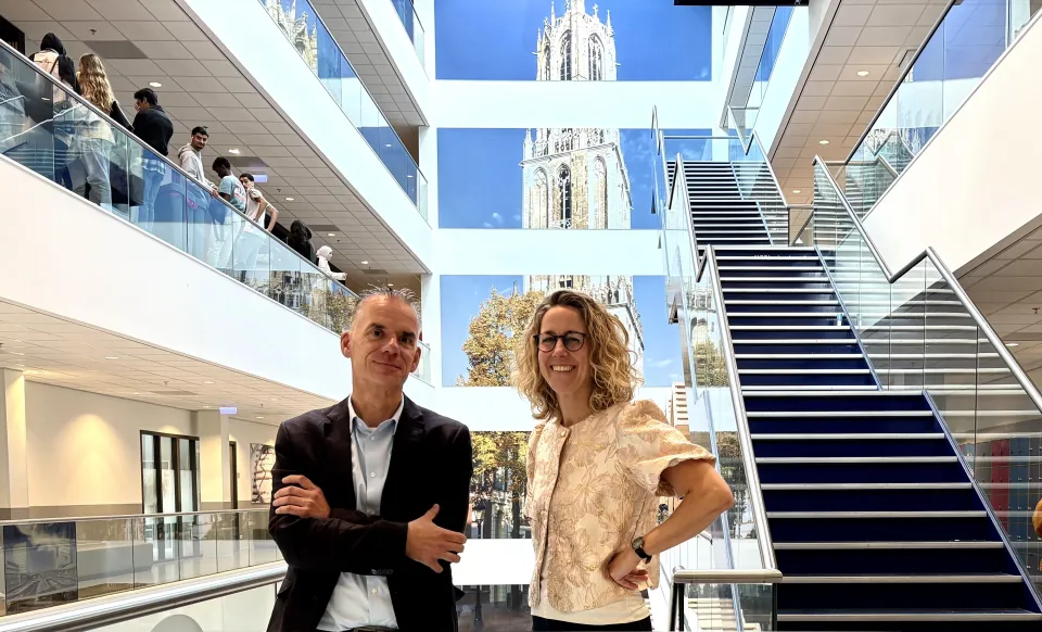 Strategisch projectleiders Froukje de Jong en Jeroen Schrijvers