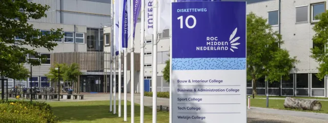 Vooraanzicht locatie Disketteweg Amersfoort