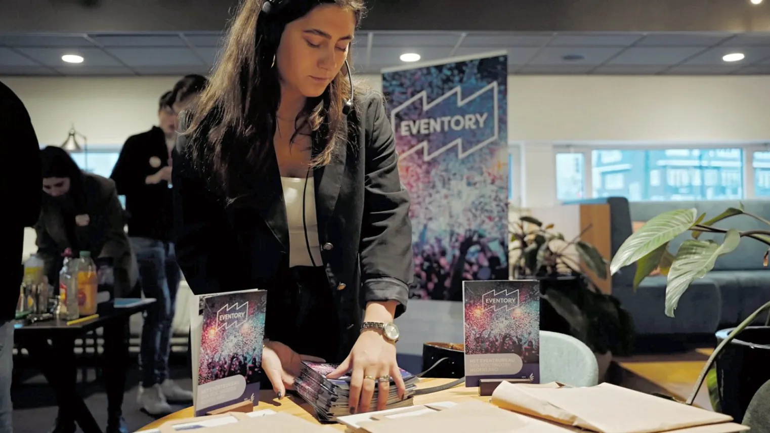Student loopt stage bij Eventory