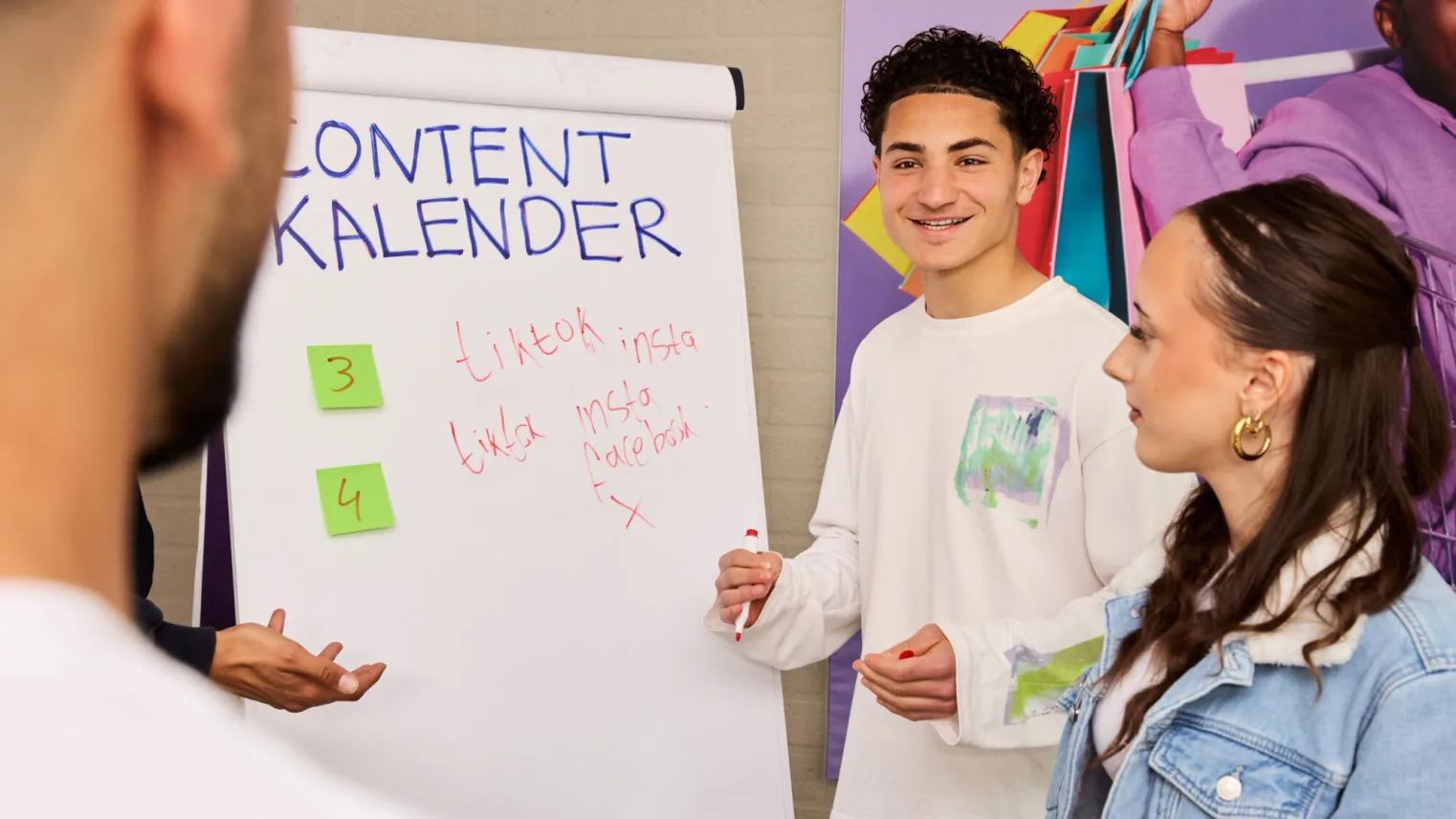 Studenten Marketing & Communicatie maken een contentkalender