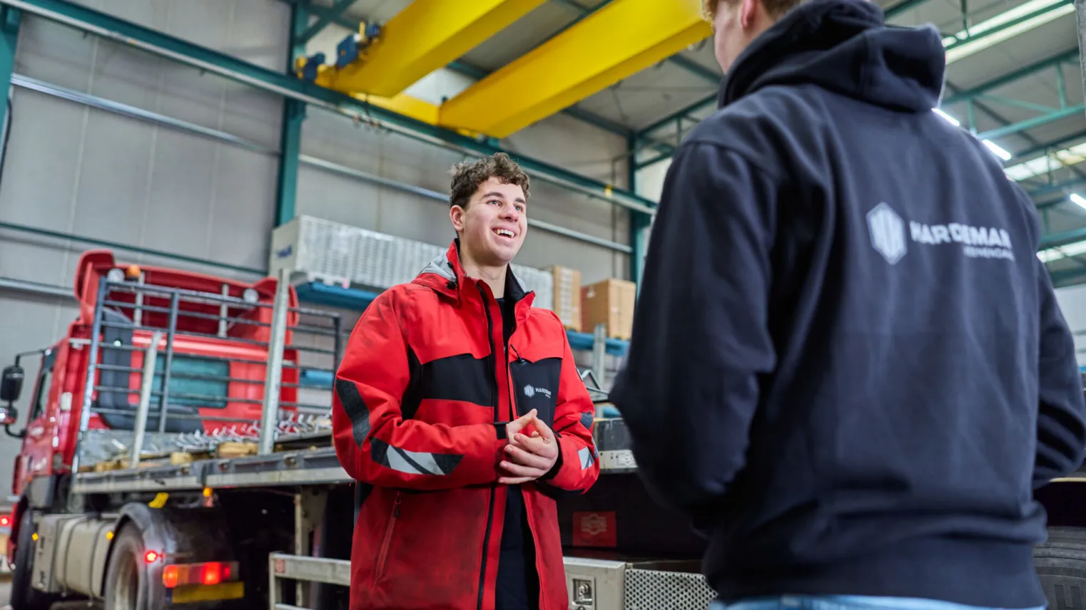 transport logistiek studenten hebben plezier op stageplek