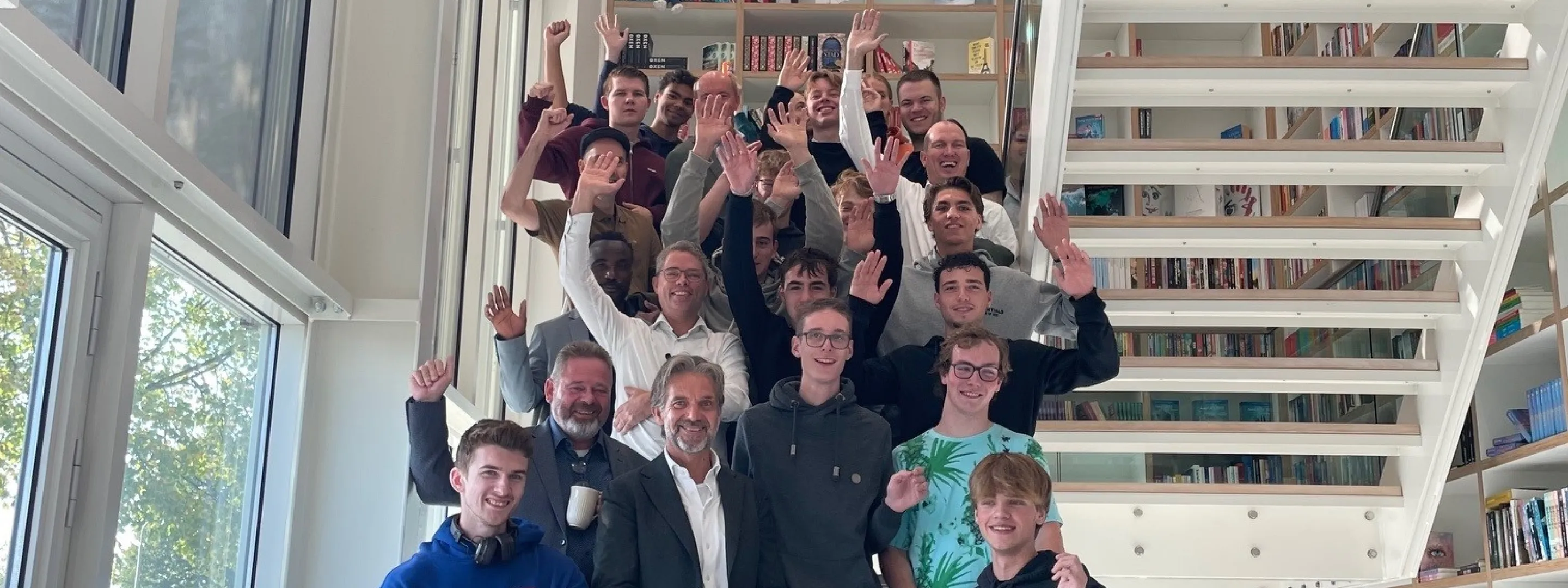 Studenten ROC Midden Nederland bedrijfsbezoek drukkerij Wilco