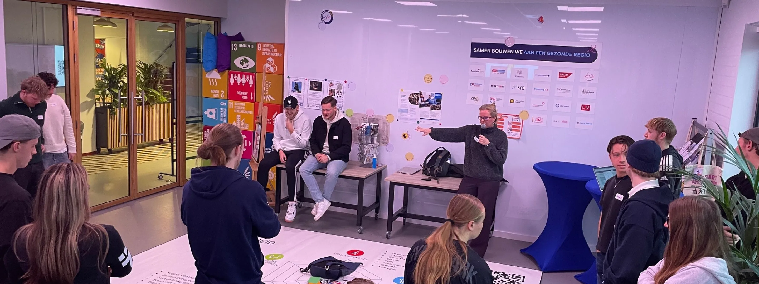 Studenten Sport College project Speaking Minds ROC Midden Nederland