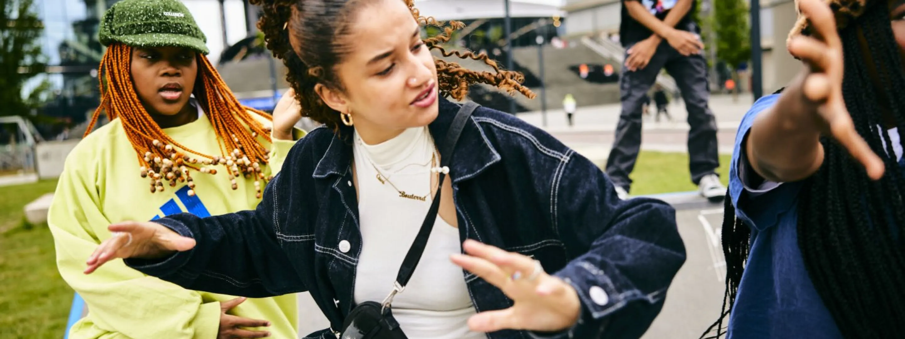 Studenten dansen hip-hop