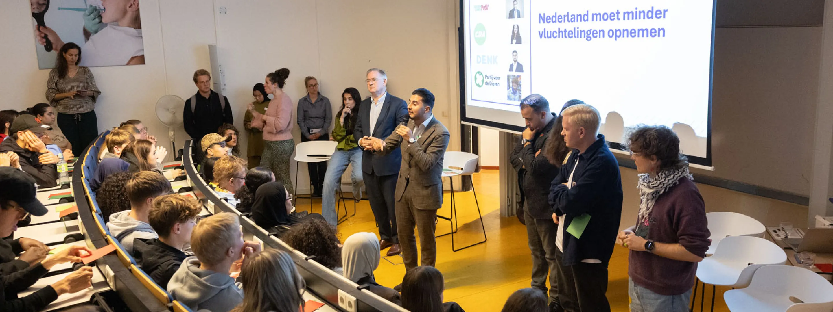 Verkiezingsdebat bij het Welzijn College in Utrecht