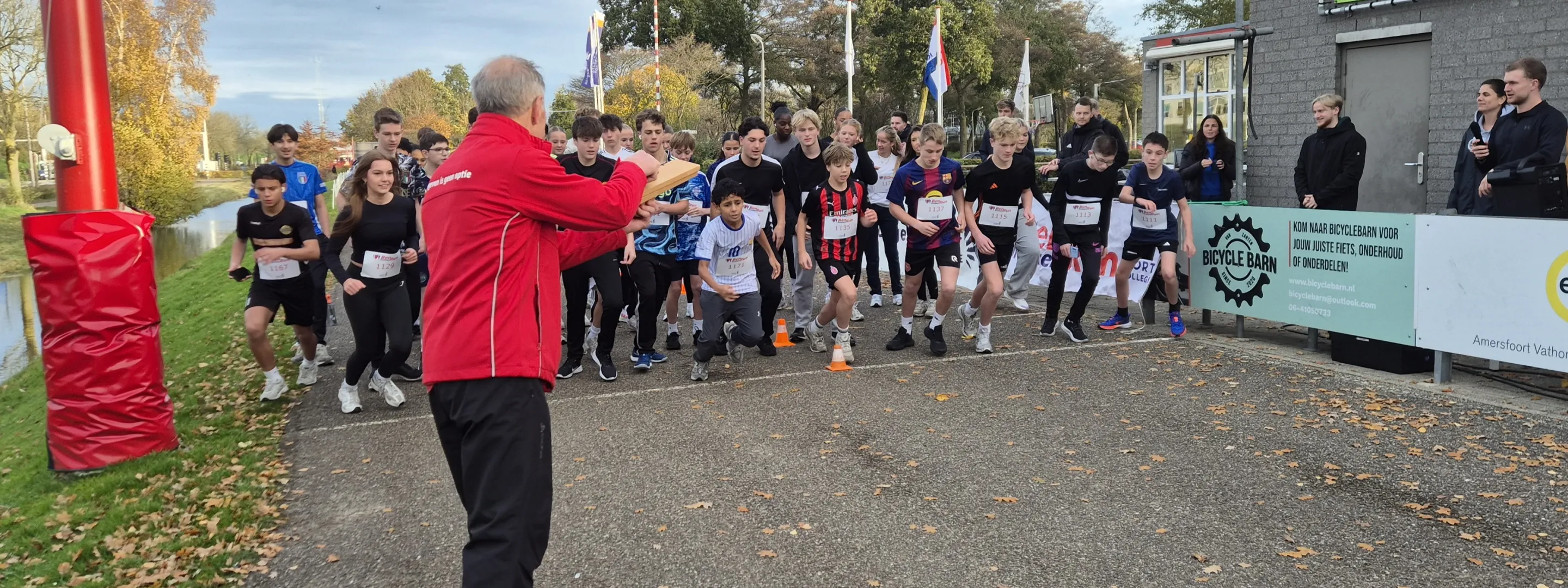 Start Ben Echten Run studenten en leerlingen in Amersfoort
