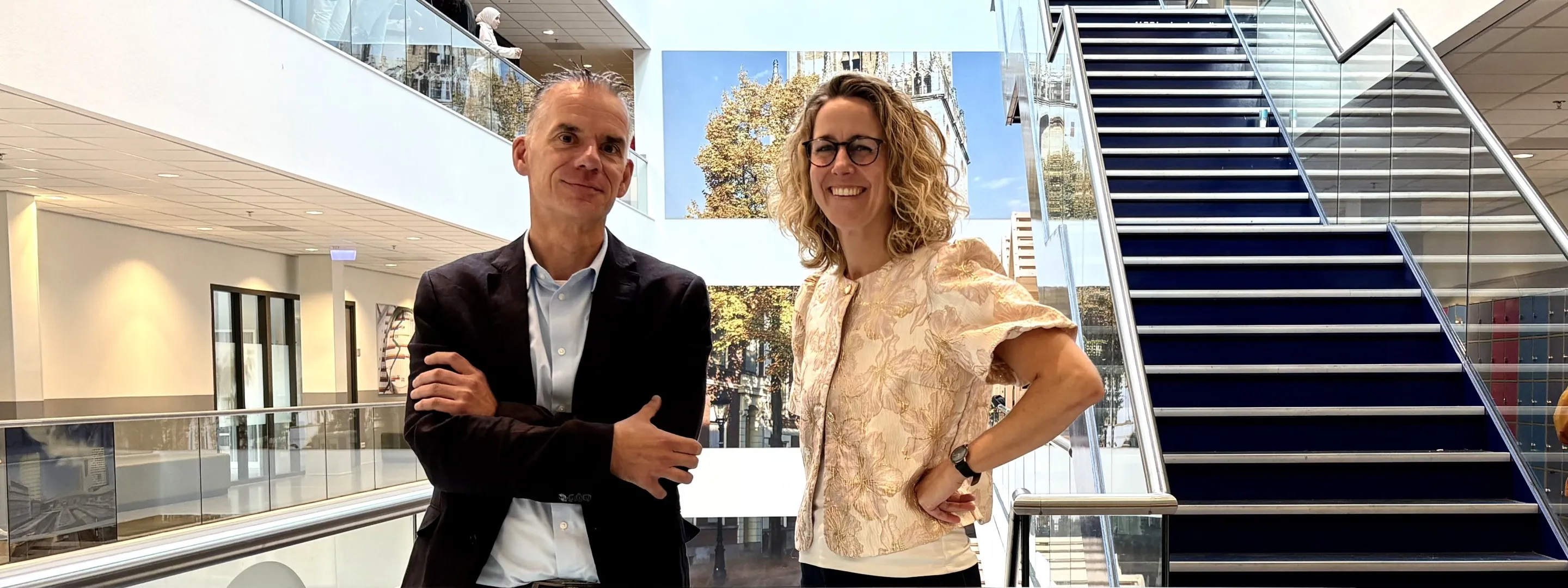 Strategisch projectleiders Froukje de Jong en Jeroen Schrijvers